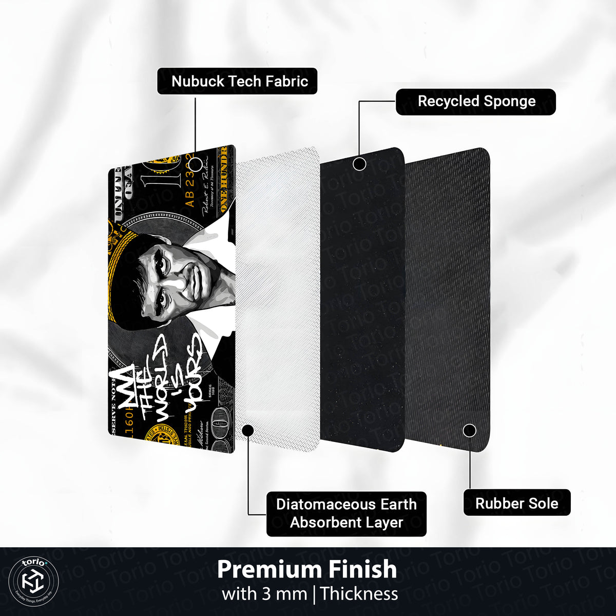 Tony Montana King Dollar Flat Rug | Wealth & Success flat rug