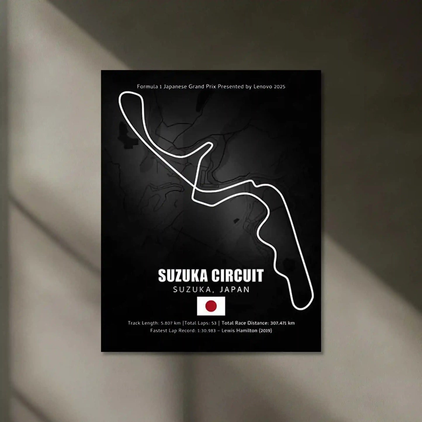 LED | π―π΅ Suzuka Circuit Neon LED Metal Poster β Glowing Japanese F1 Track Wall Art - TURTLEWINGS