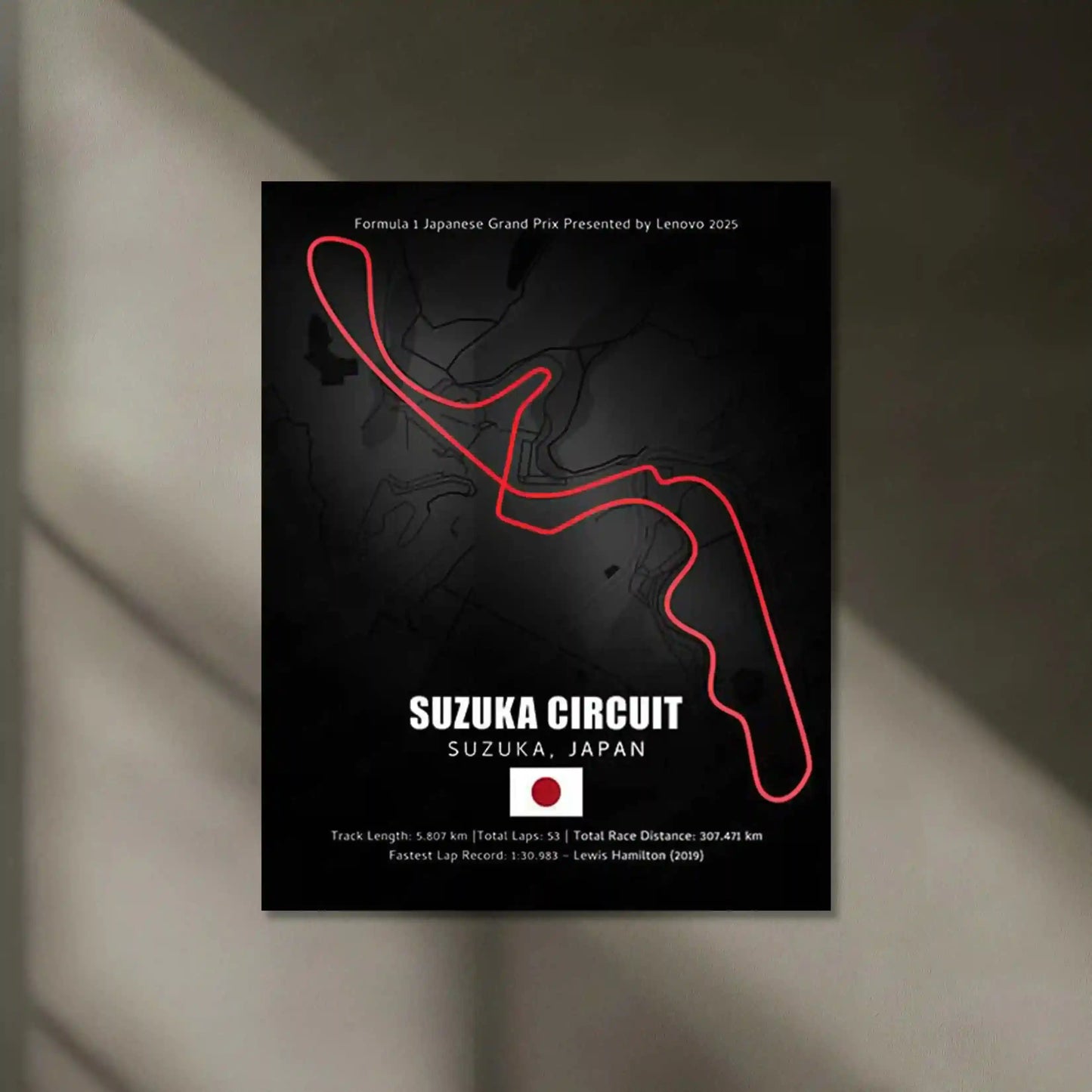 LED | π―π΅ Suzuka Circuit Neon LED Metal Poster β Glowing Japanese F1 Track Wall Art - TURTLEWINGS
