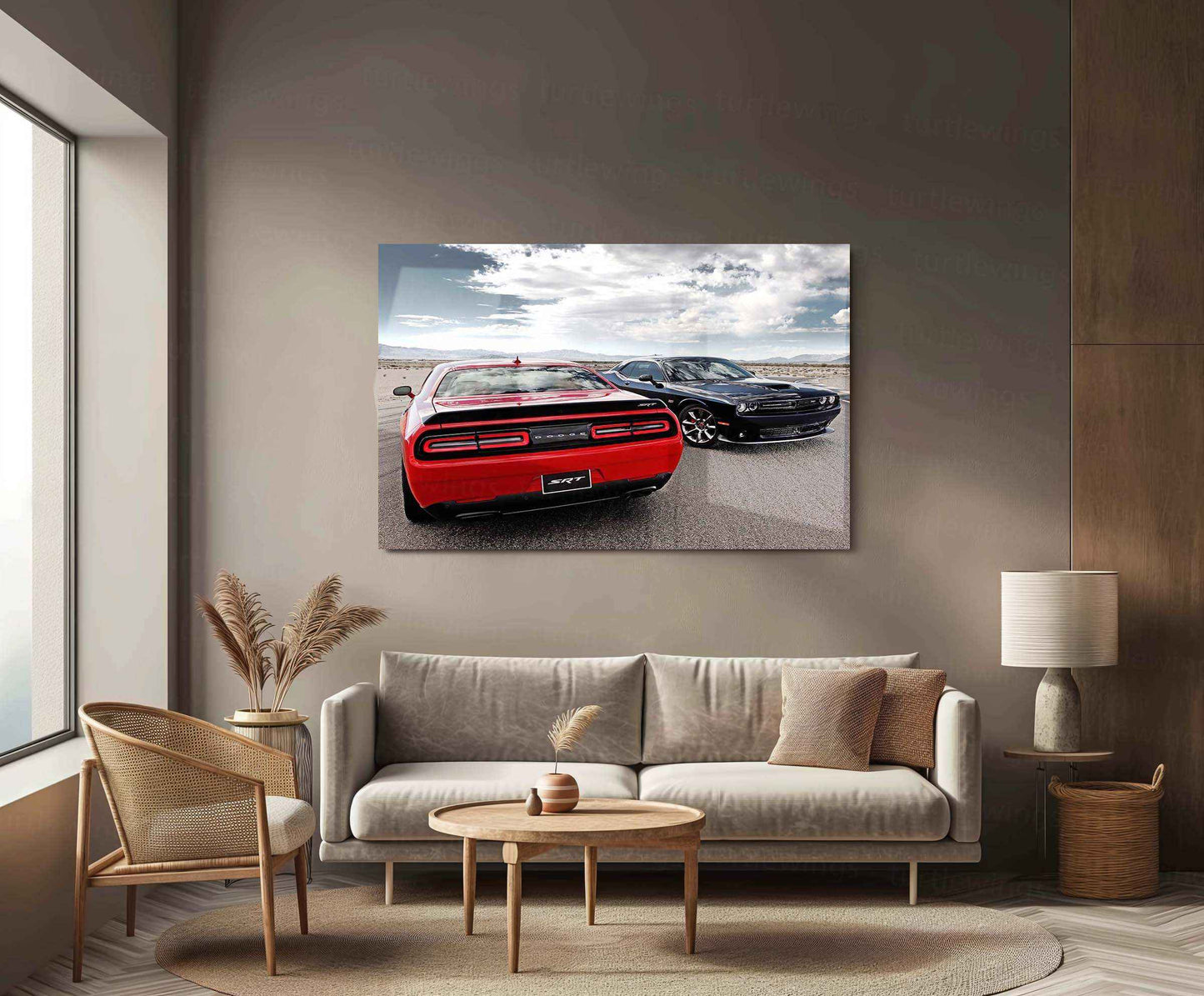 2015 Dodge Challenger SRT Hellcat Metal Poster | Iconic Muscle Car Wall Art - TURTLEWINGS