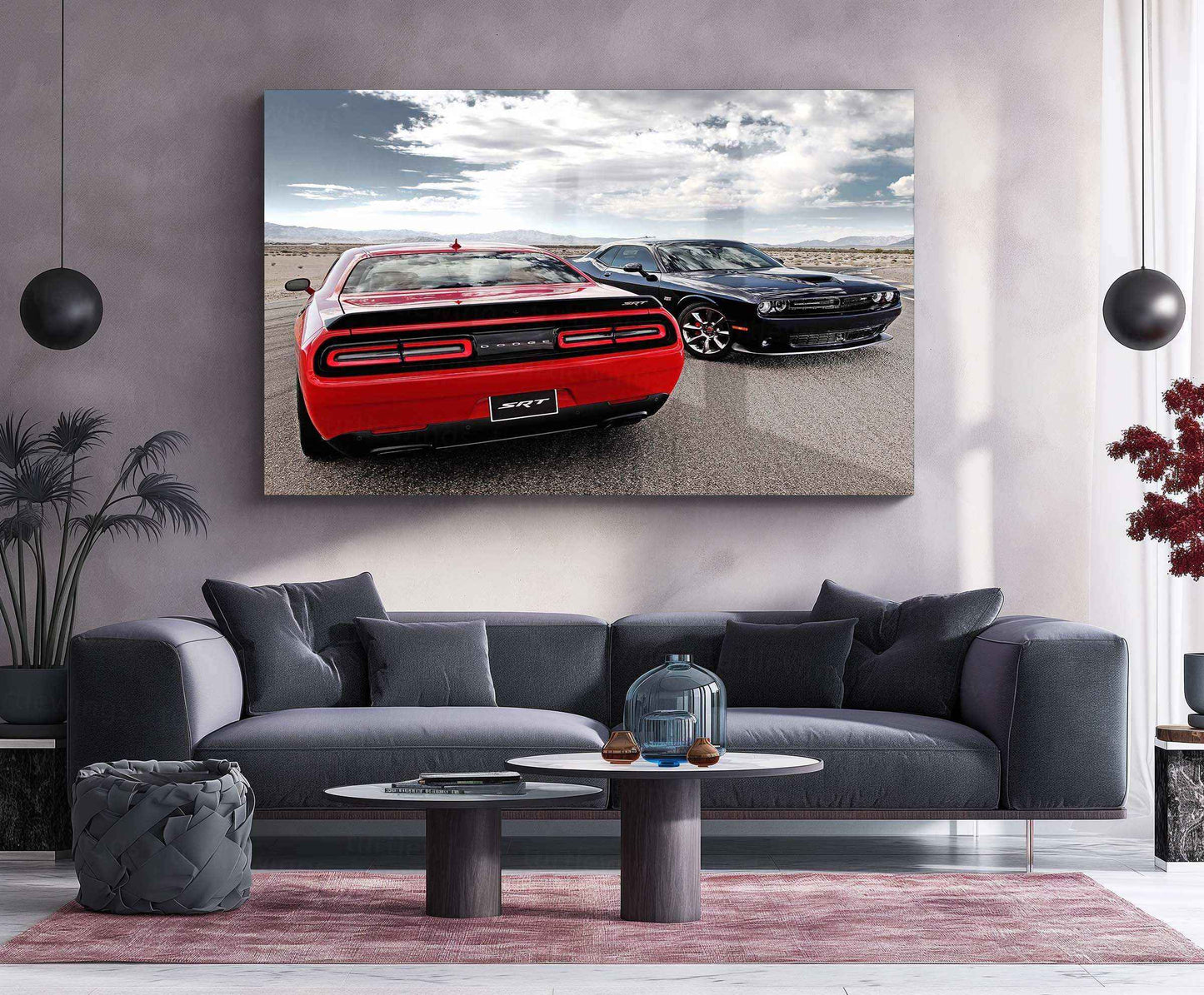 2015 Dodge Challenger SRT Hellcat Metal Poster | Iconic Muscle Car Wall Art - TURTLEWINGS