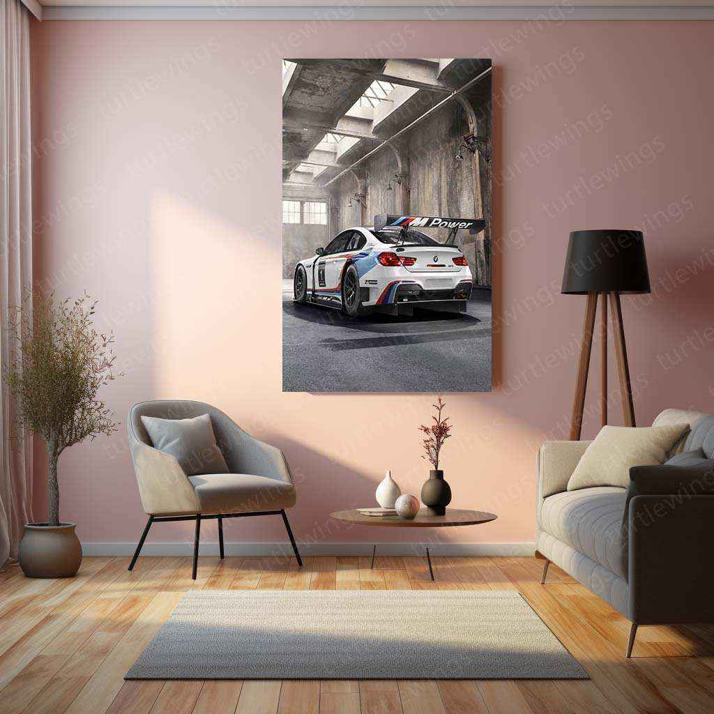 2016 BMW M6 GT3 Metal Poster | Racing Excellence & High-Performance Car Art - TURTLEWINGS