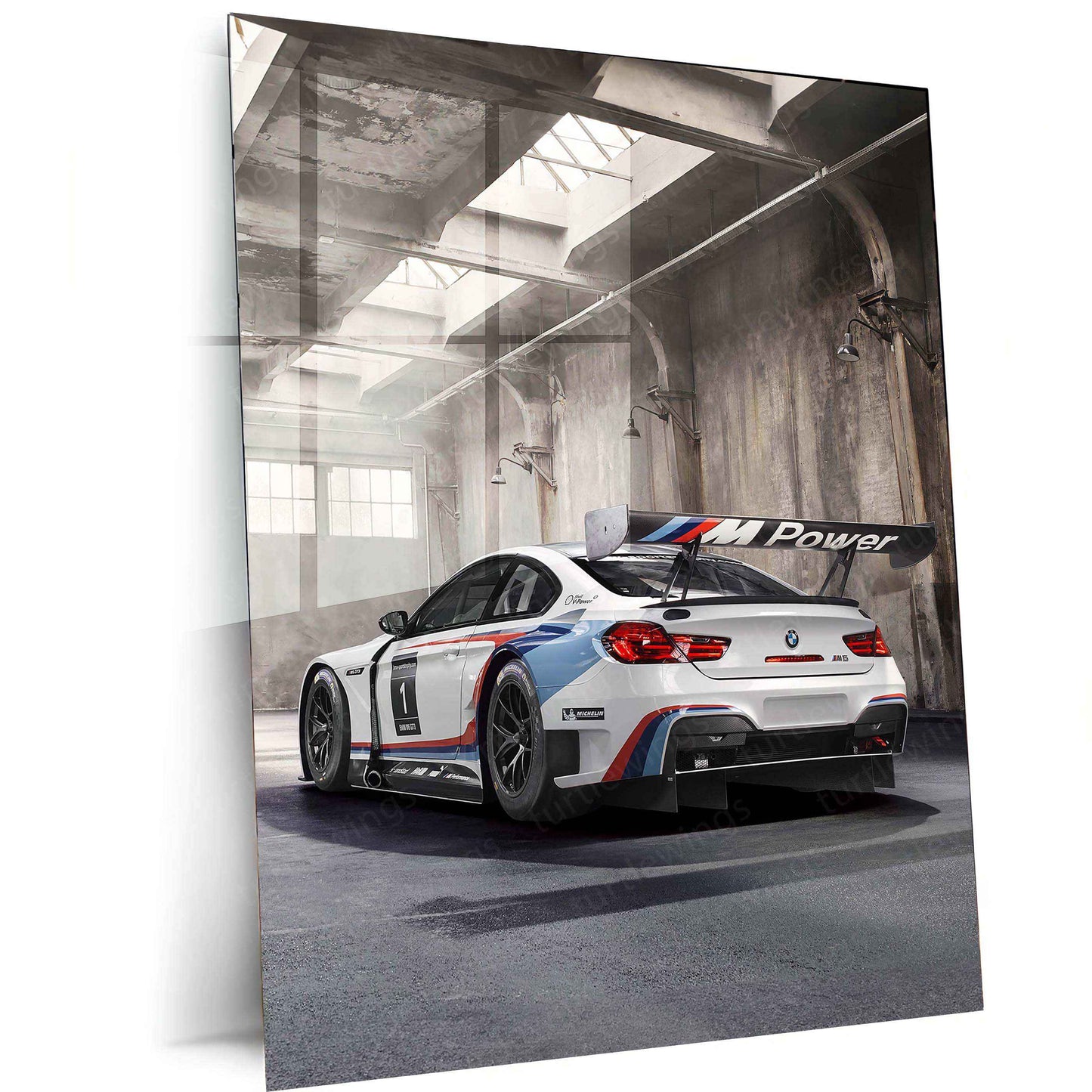 2016 BMW M6 GT3 Metal Poster | Racing Excellence & High-Performance Car Art - TURTLEWINGS