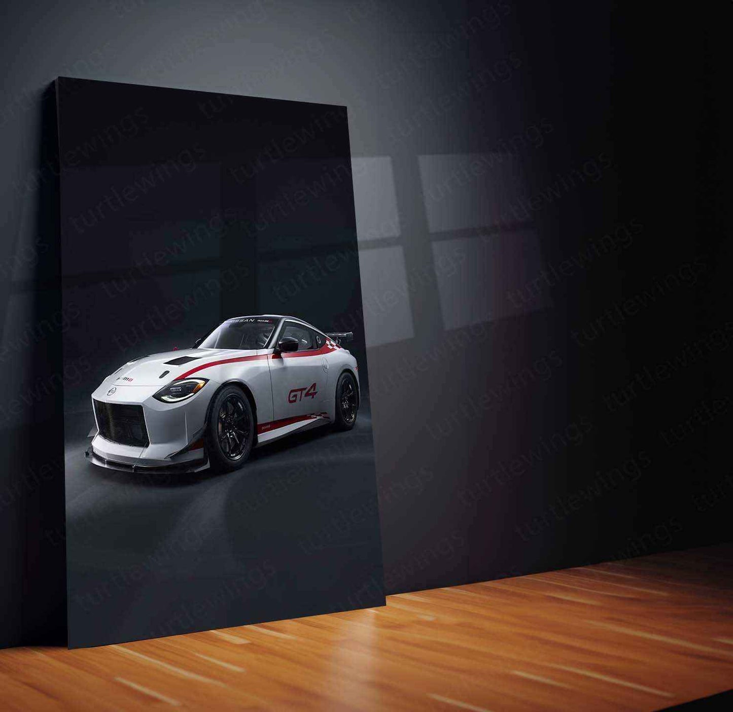 2023 Nissan Z GT4 Metal Poster | High-Performance Sports Car Wall Art - TURTLEWINGS