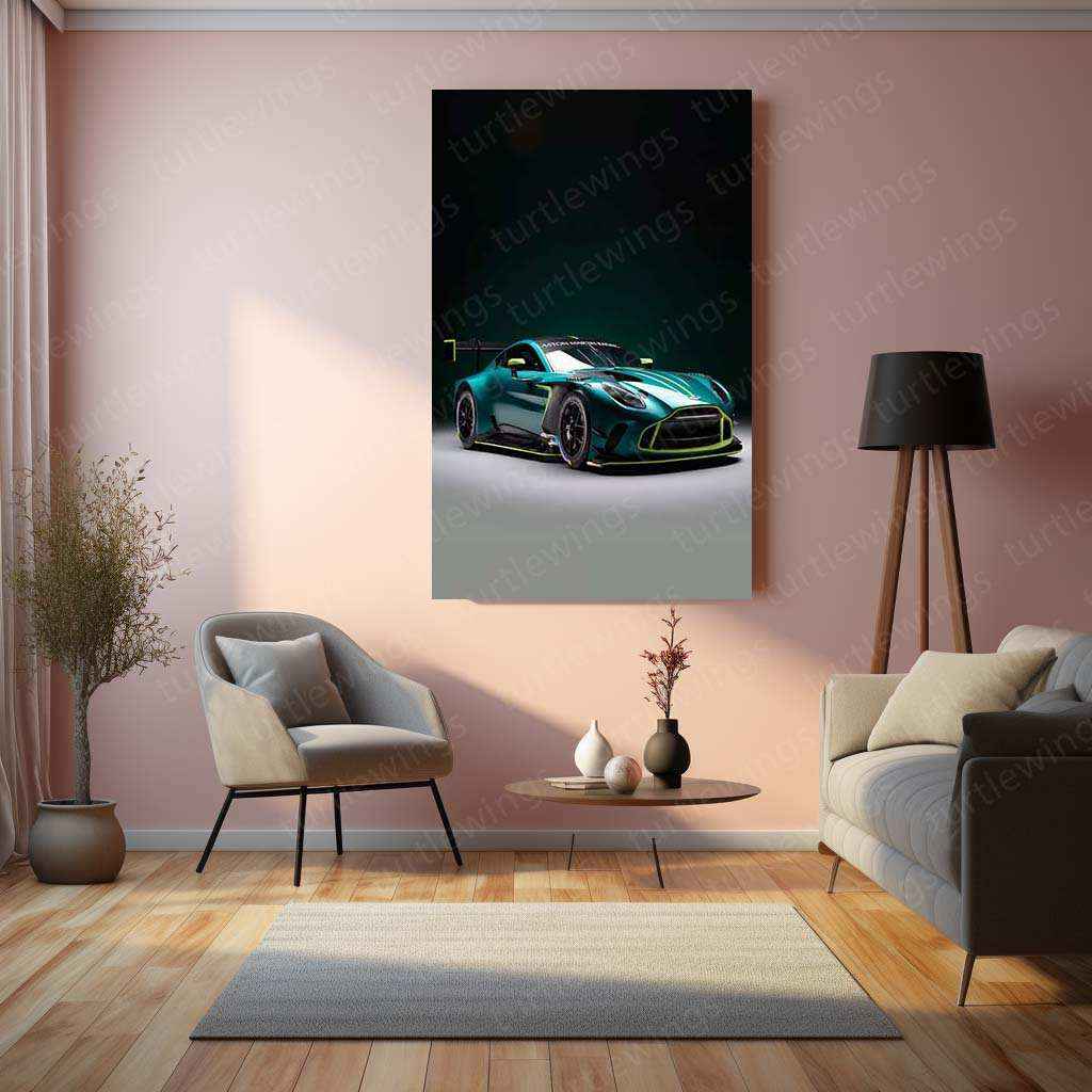 2024 Aston Martin Vantage GT3 Metal Poster | Ultimate Motorsport Luxury Car Art - TURTLEWINGS