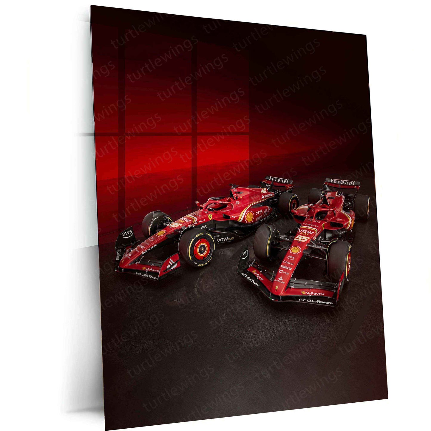 2024 Formula 1 Ferrari SF-24 (003) Metal Poster | Iconic Racing Art - TURTLEWINGS