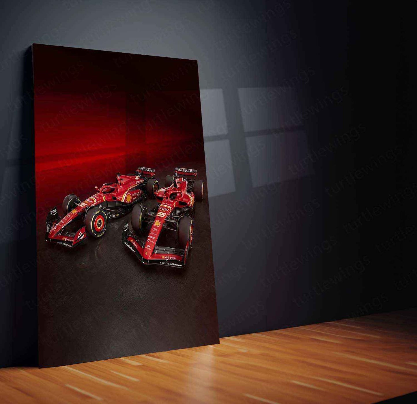 2024 Formula 1 Ferrari SF-24 (003) Metal Poster | Iconic Racing Art - TURTLEWINGS