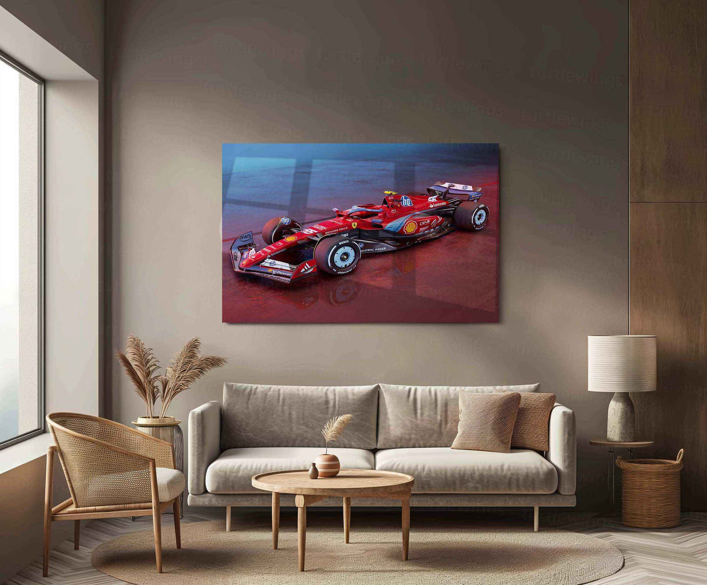 2024 Formula 1 Ferrari SF-24 (007) Metal Poster | Iconic Ferrari F1 Racing Art - TURTLEWINGS