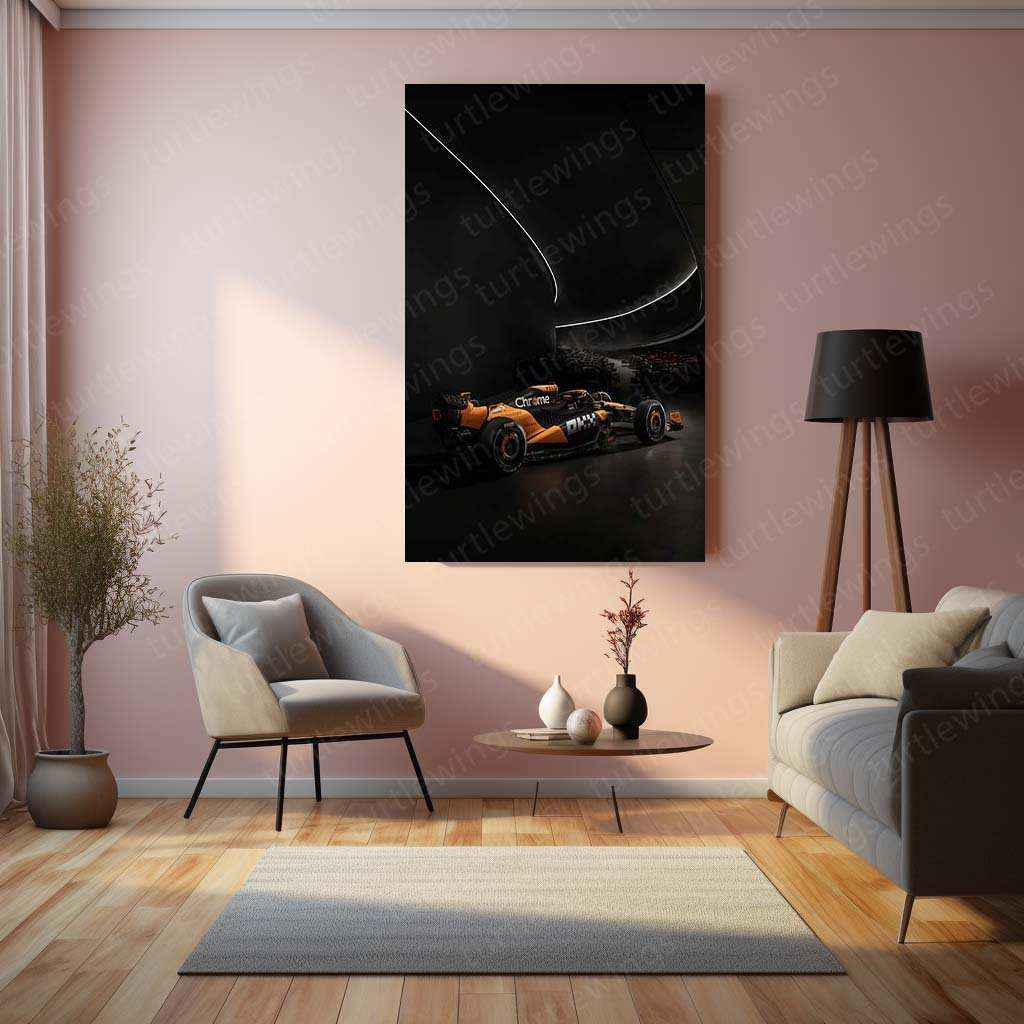2024 Formula 1 McLaren MCL38 (003) Metal Poster | Stunning McLaren F1 Racing Art - TURTLEWINGS