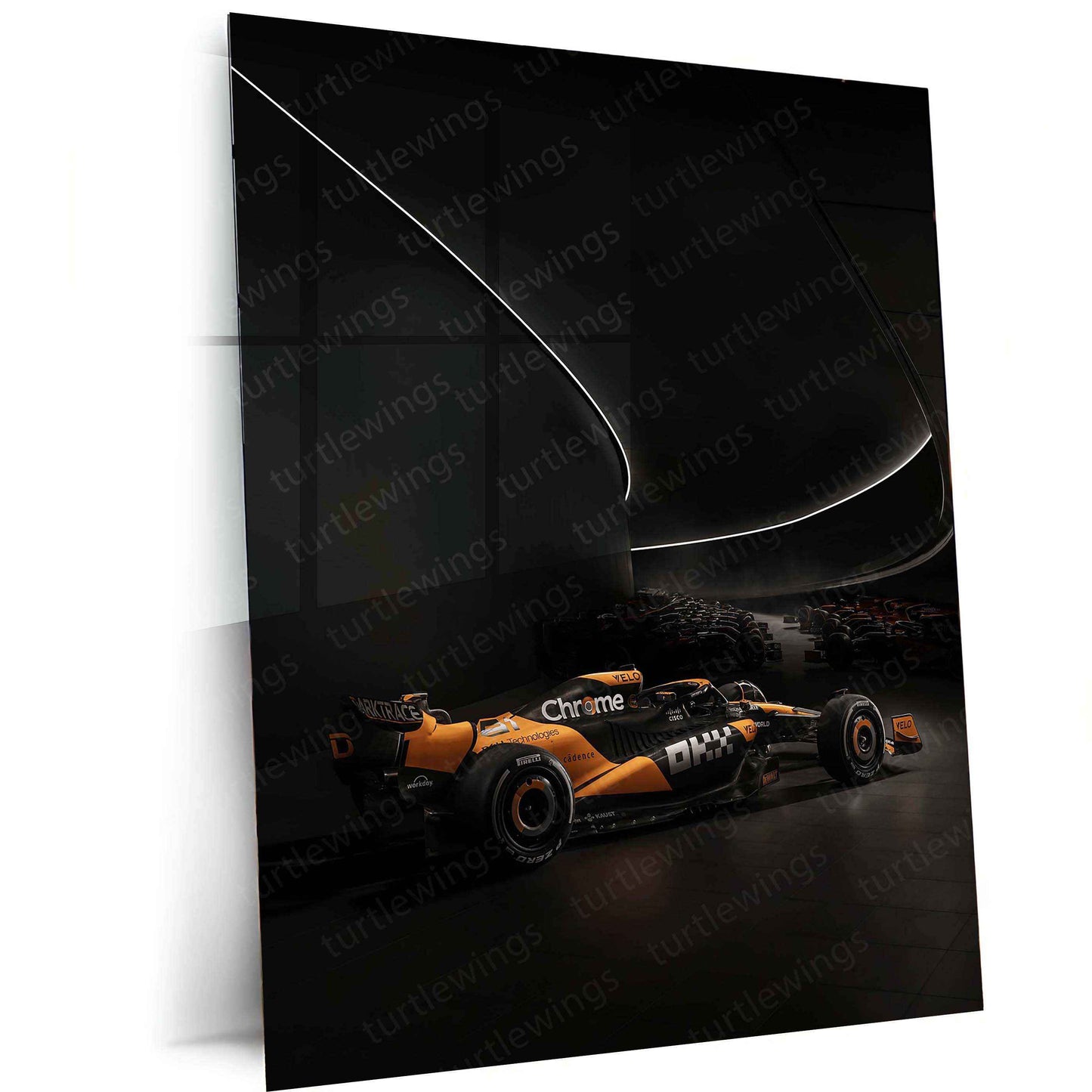 2024 Formula 1 McLaren MCL38 (003) Metal Poster | Stunning McLaren F1 Racing Art - TURTLEWINGS