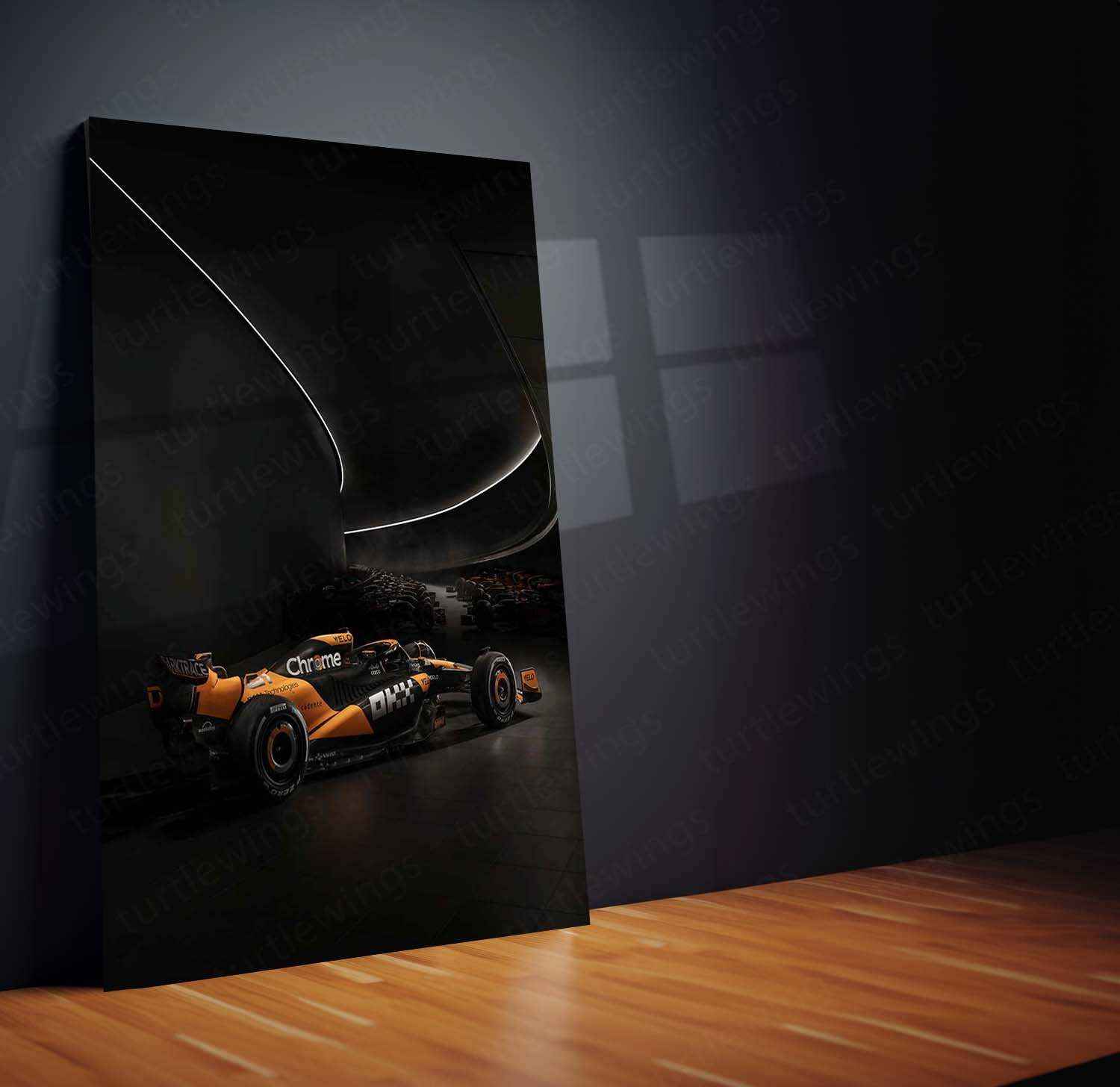 2024 Formula 1 McLaren MCL38 (003) Metal Poster | Stunning McLaren F1 Racing Art - TURTLEWINGS