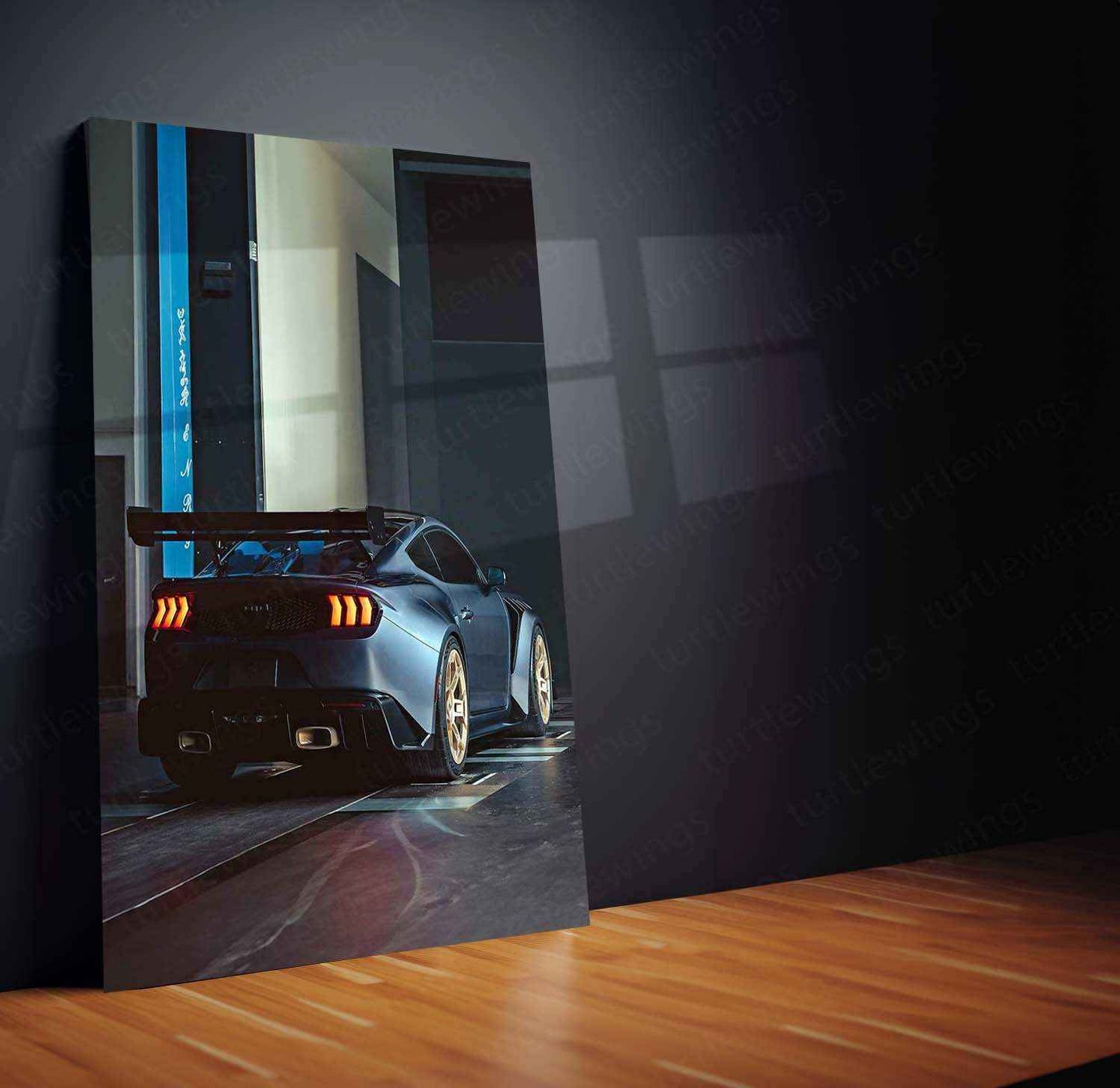 2025 Ford Mustang GTD Metal Poster | High-Performance Racing Art | Muscle Car Decor - TURTLEWINGS