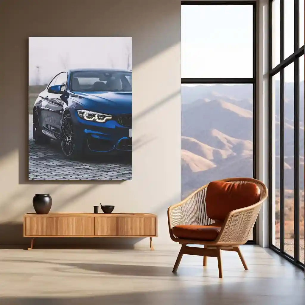 BMW M4 Coupe (F82 generation) Neon LED Metal Poster | Performance Machine Glow Edition | Luxury Automotive Wall Art - TURTLEWINGS