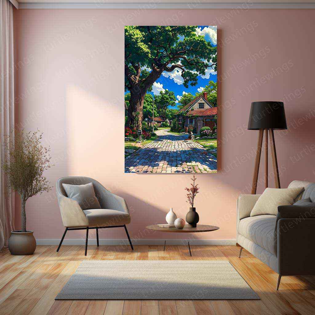 Nature Metal Poster | Scenic Landscape Wall Art | Tranquil Outdoor Decor - TURTLEWINGS