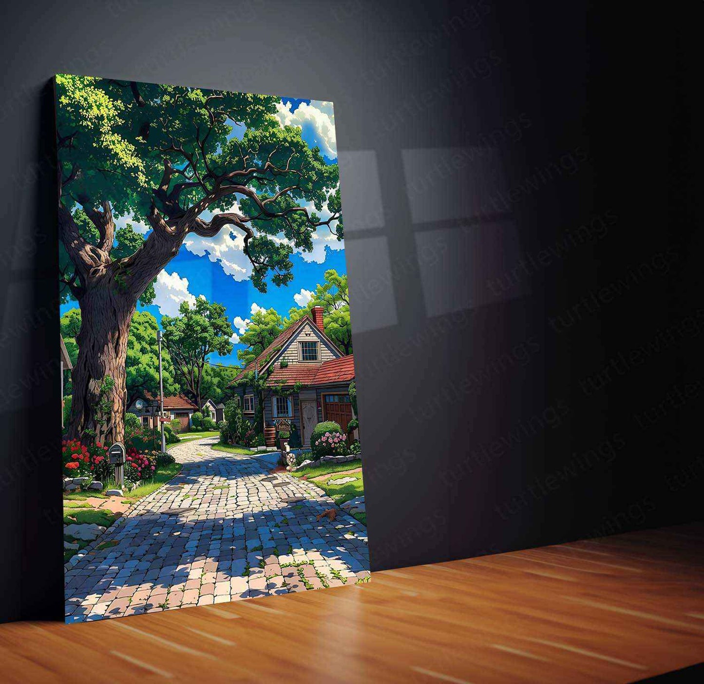 Nature Metal Poster | Scenic Landscape Wall Art | Tranquil Outdoor Decor - TURTLEWINGS
