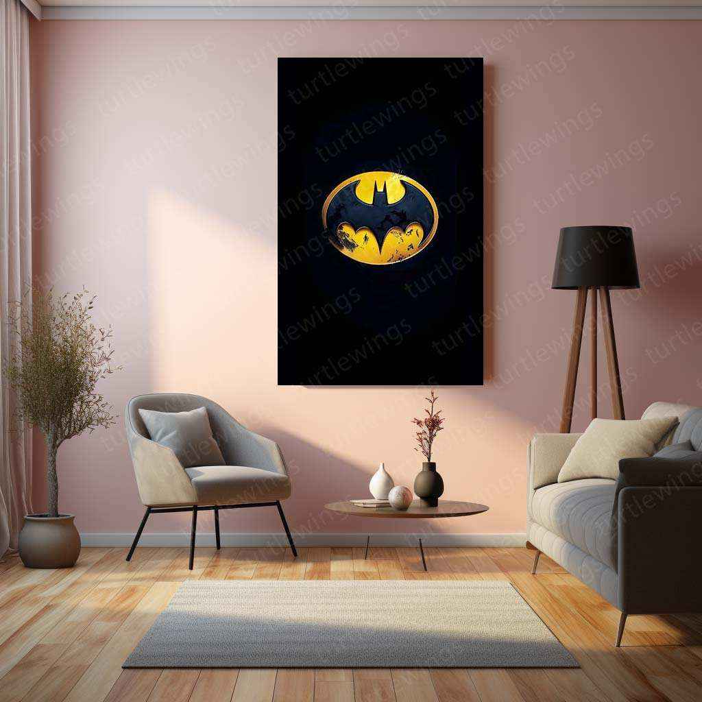 Batman Symbol Metal Poster – The Iconic Bat Emblem - TURTLEWINGS