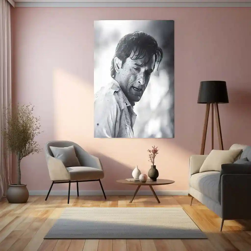 Akshaye Khanna – Dhurandhar Movie Metal Poster | Intense Cinematic Wall Art | Premium Metal Frame 03 - TURTLEWINGS