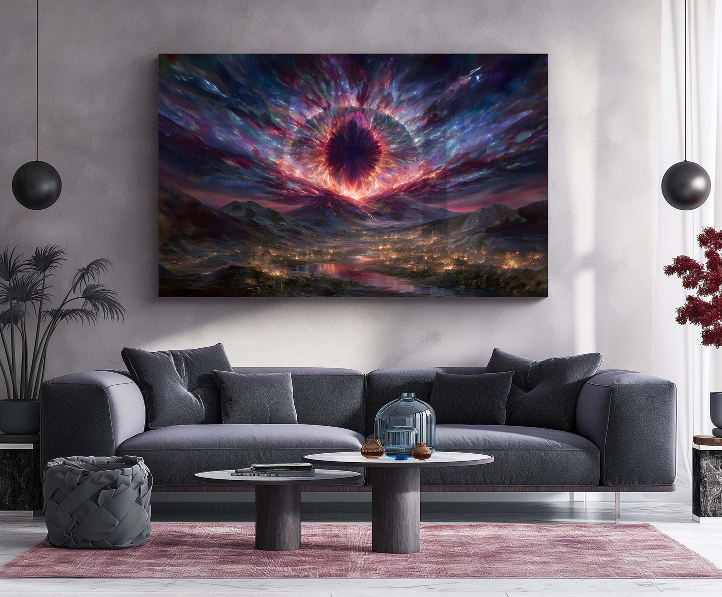 Celestial Vortex – The Eye of Creation | Cosmic Explosion Fantasy Metal Poster