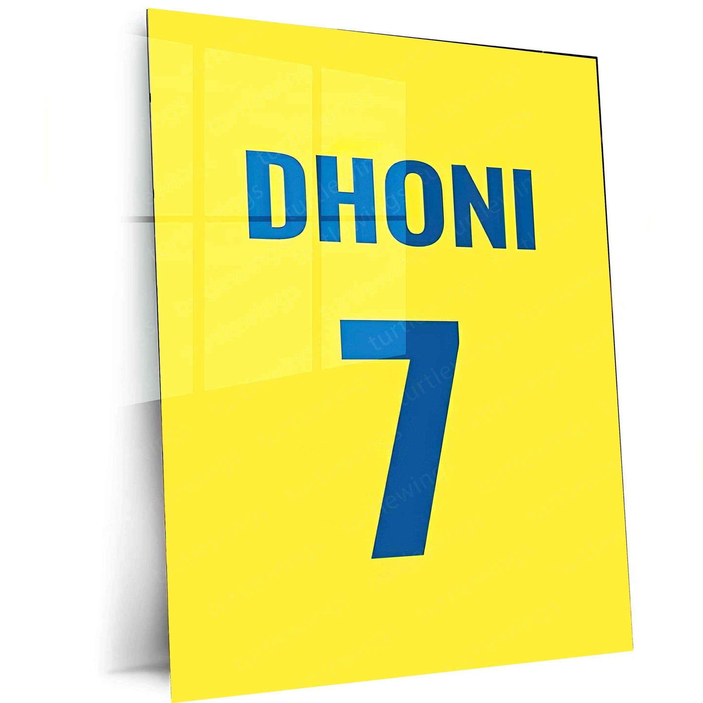 MS Dhoni 07 Metal Poster – Captain Cool Wall Art - TURTLEWINGS