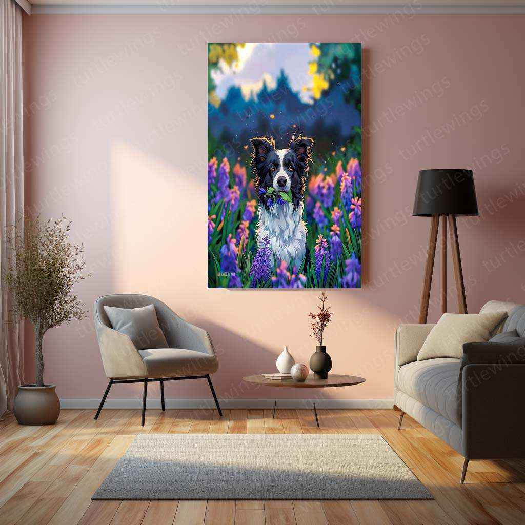 Dog in the Farm Metal Poster – Rustic Countryside Animal Wall Art | Farmhouse Decor - TURTLEWINGS