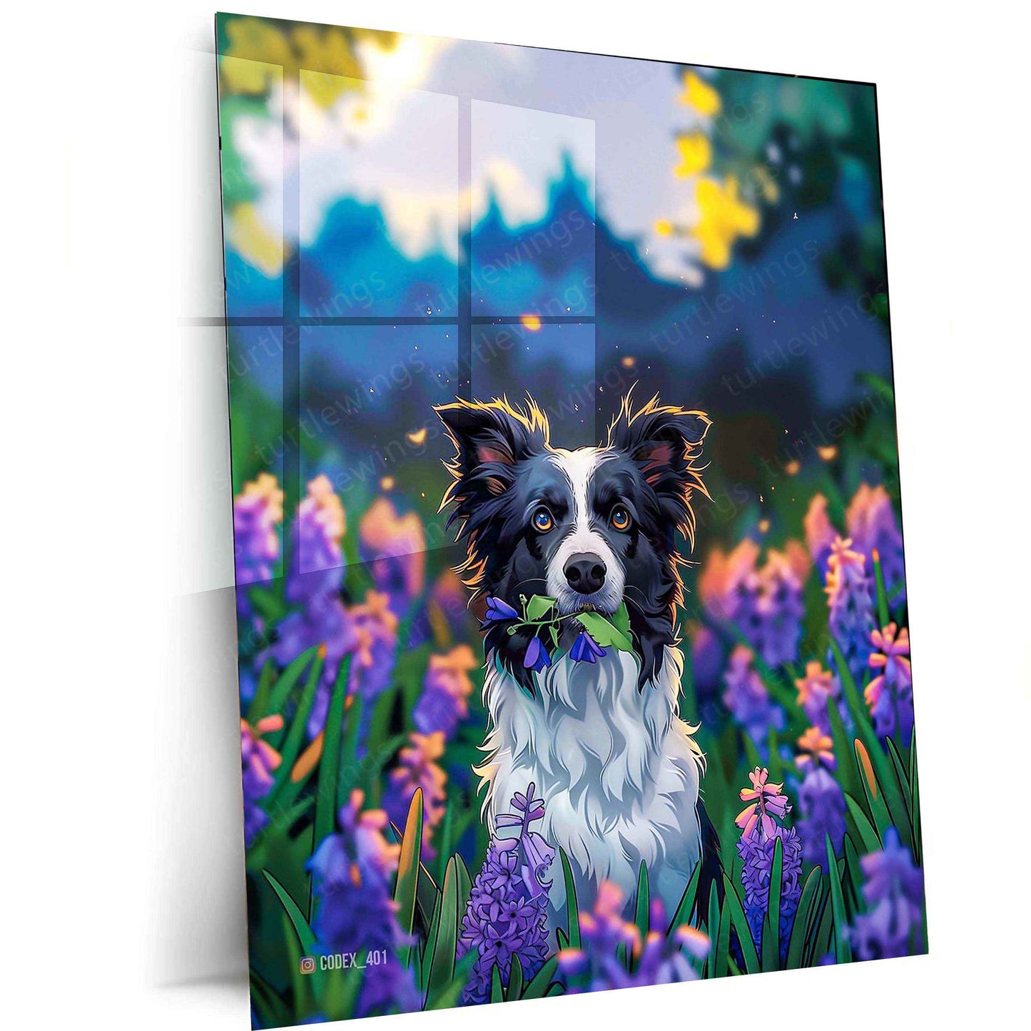 Dog in the Farm Metal Poster – Rustic Countryside Animal Wall Art | Farmhouse Decor - TURTLEWINGS
