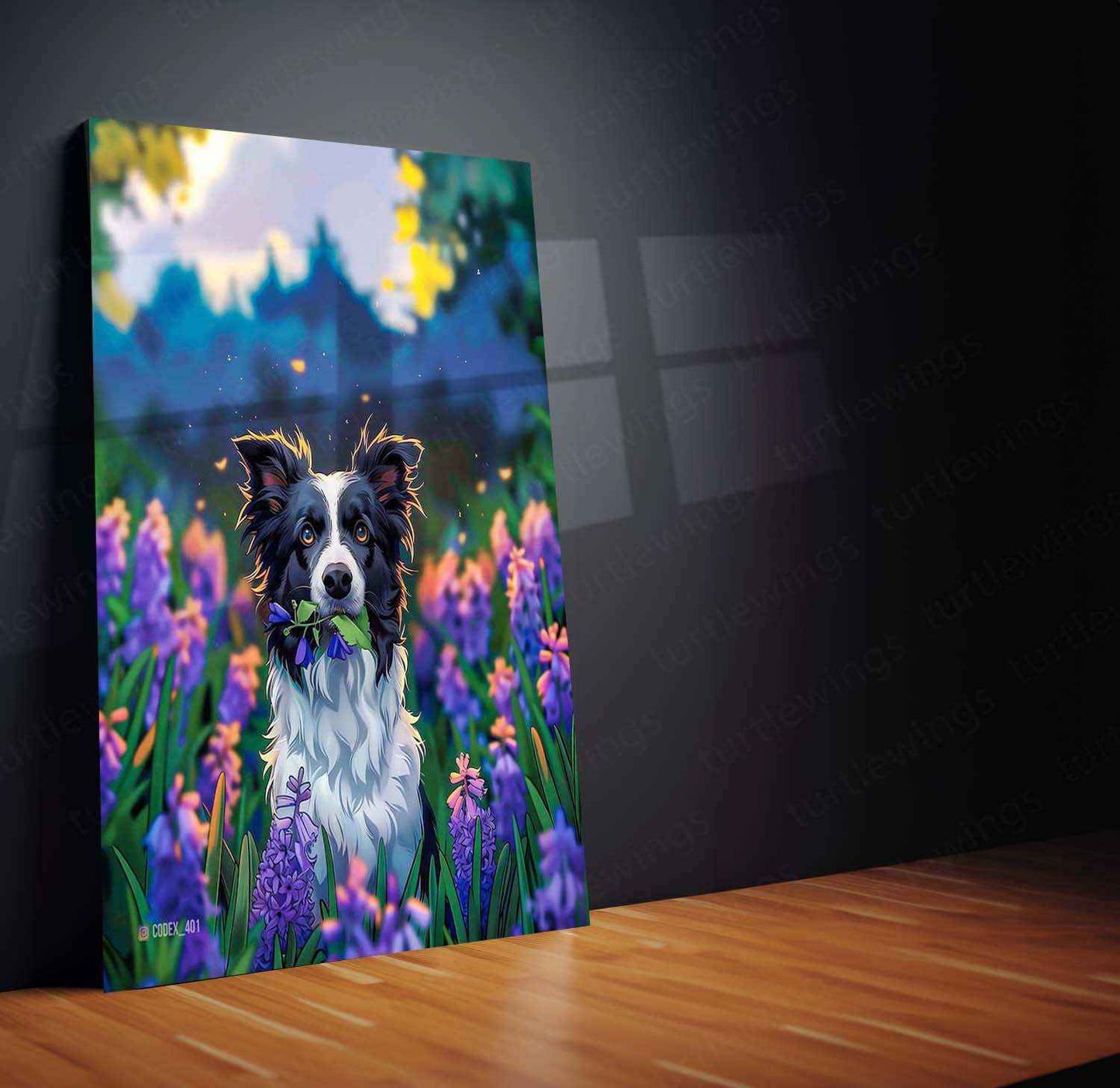 Dog in the Farm Metal Poster – Rustic Countryside Animal Wall Art | Farmhouse Decor - TURTLEWINGS