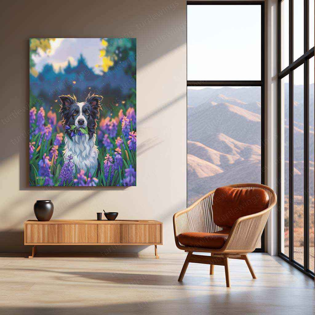 Dog in the Farm Metal Poster – Rustic Countryside Animal Wall Art | Farmhouse Decor - TURTLEWINGS