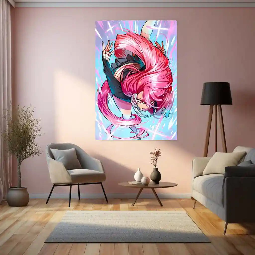 Anime Metal Poster | DanDaDan – Momo Ayase & Okarun Metal Poster | Supernatural Anime Wall Frame 06 - TURTLEWINGS