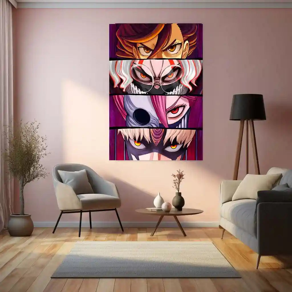 Anime Metal Poster | Dandadan – Eyes of the Supernatural Metal Poster | Paranormal Anime Wall Frame - TURTLEWINGS