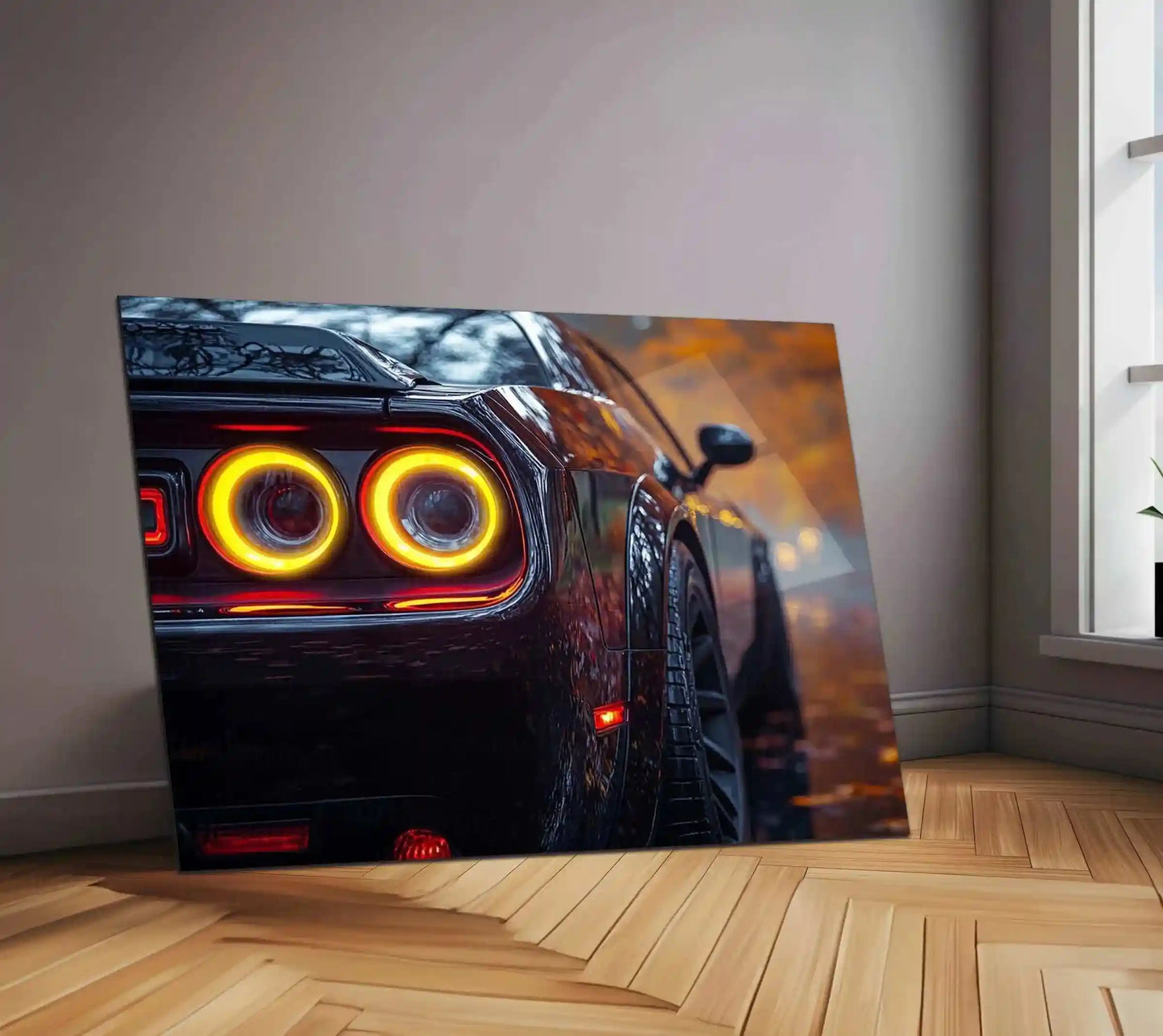 Dodge Challenger SRT Neon LED Metal Frame â Bold Automotive Wall Art 3 - TURTLEWINGS
