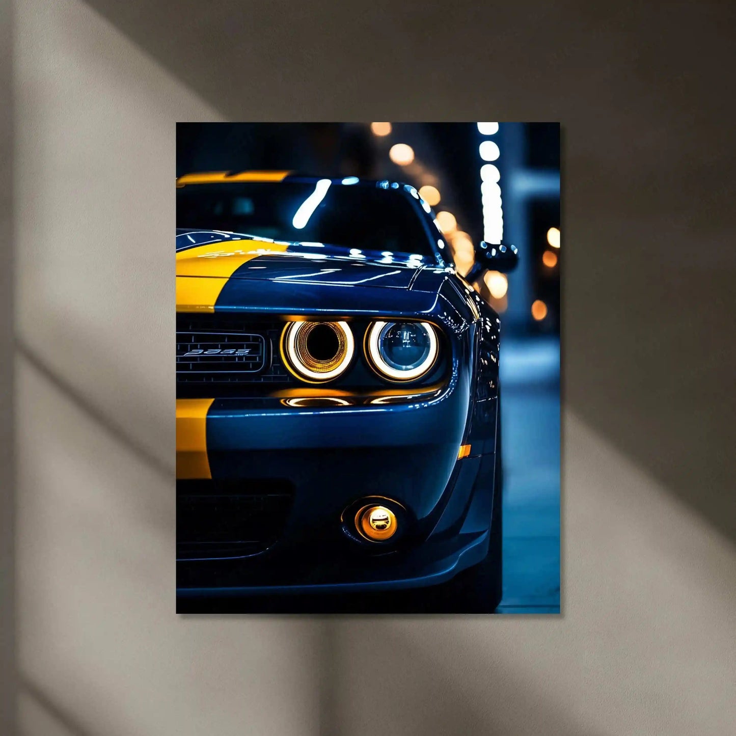 Dodge Challenger SRT Neon LED Metal Frame â Bold Automotive Wall Art 4 - TURTLEWINGS