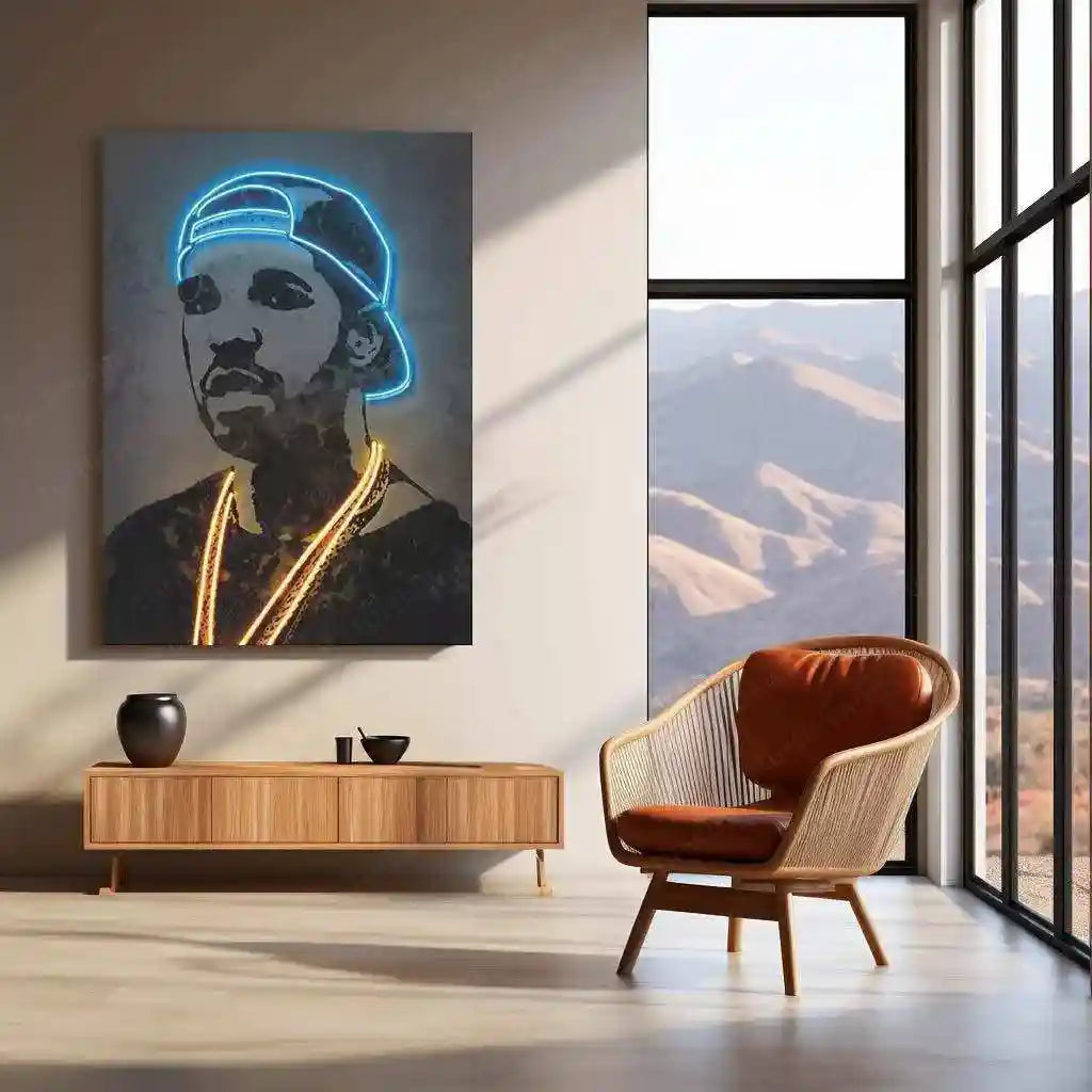 Drake Hip-Hop Neon LED Metal Frame - TURTLEWINGS
