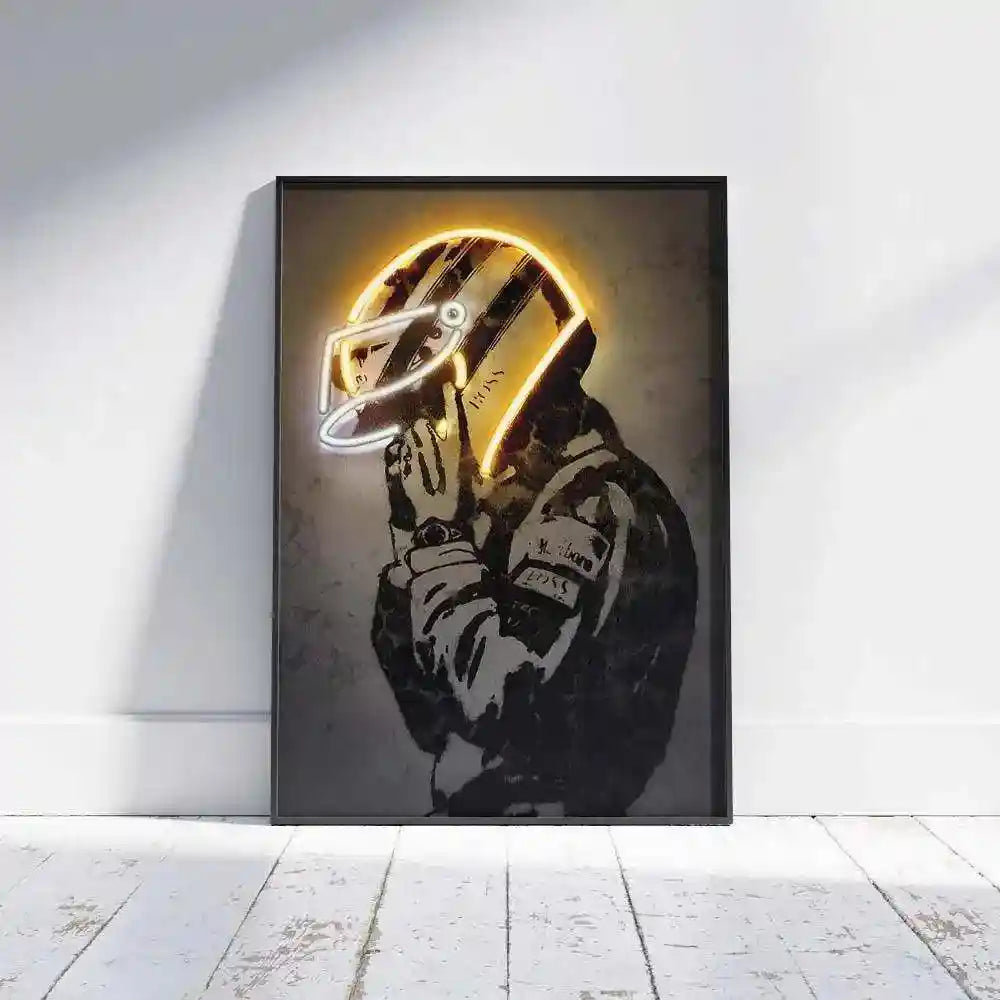 Set of 3 F1 Racing Cars Driver Neon LED Metal Frames â For the Ultimate Motorsport Enthusiast - TURTLEWINGS