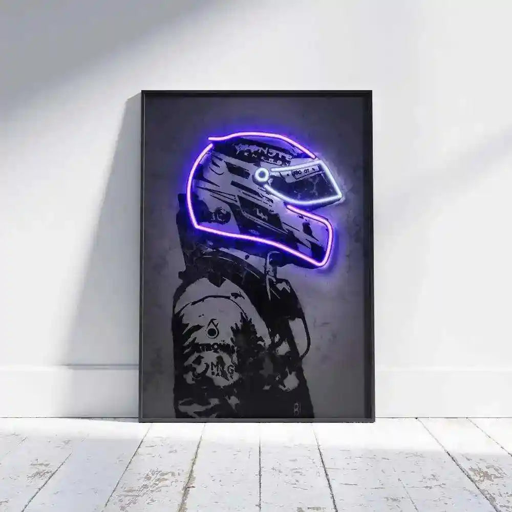 Set of 3 F1 Racing Cars Driver Neon LED Metal Frames â For the Ultimate Motorsport Enthusiast - TURTLEWINGS