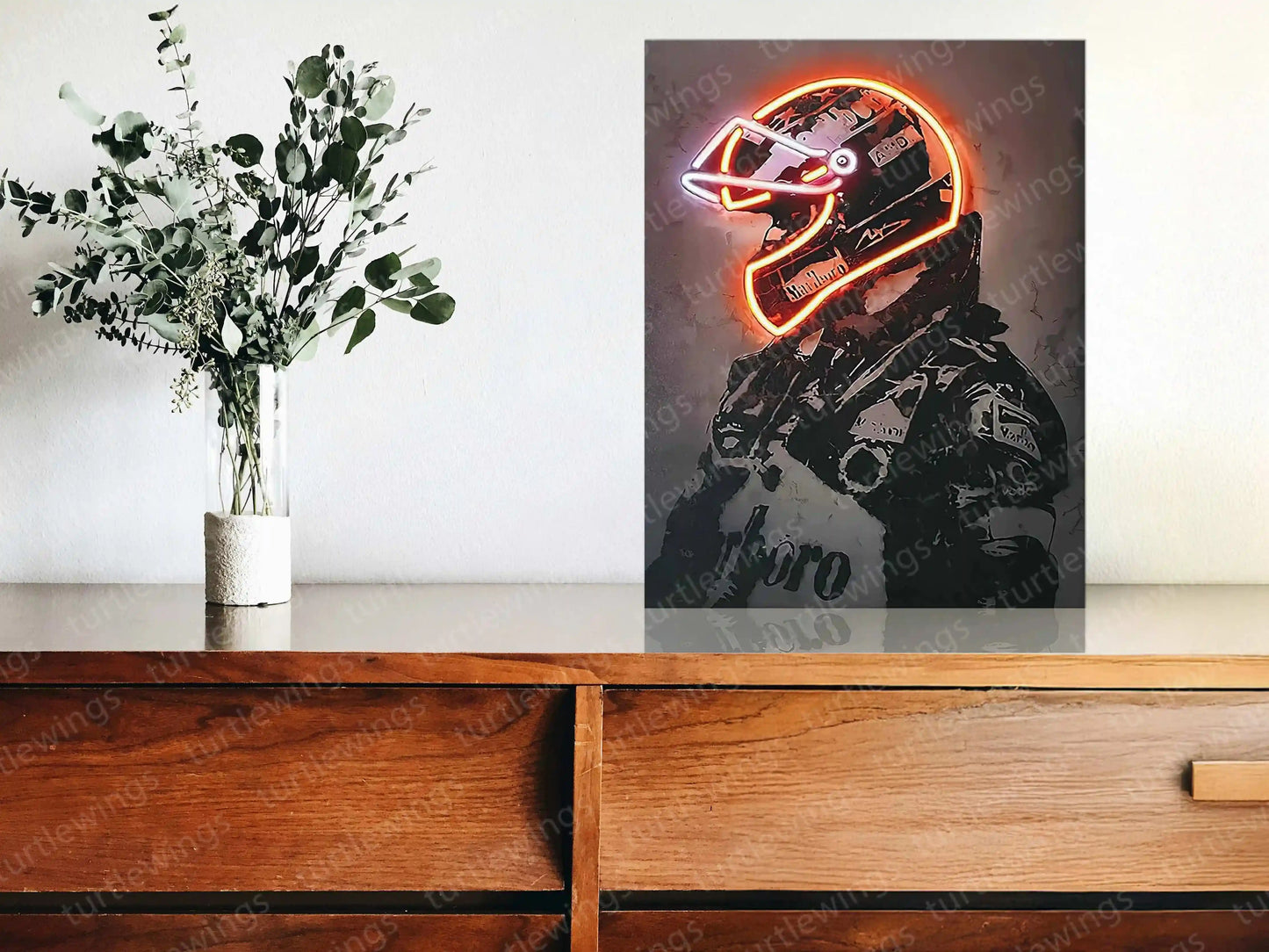 F1 Racing Cars Driver Neon LED Metal Frame â High-Speed Motorsport Art 2 - TURTLEWINGS