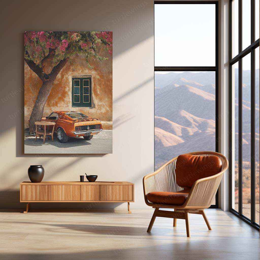 Ford Mustang Metal Poster – Iconic Muscle Car Wall Art | Classic American Automotive Decor - TURTLEWINGS