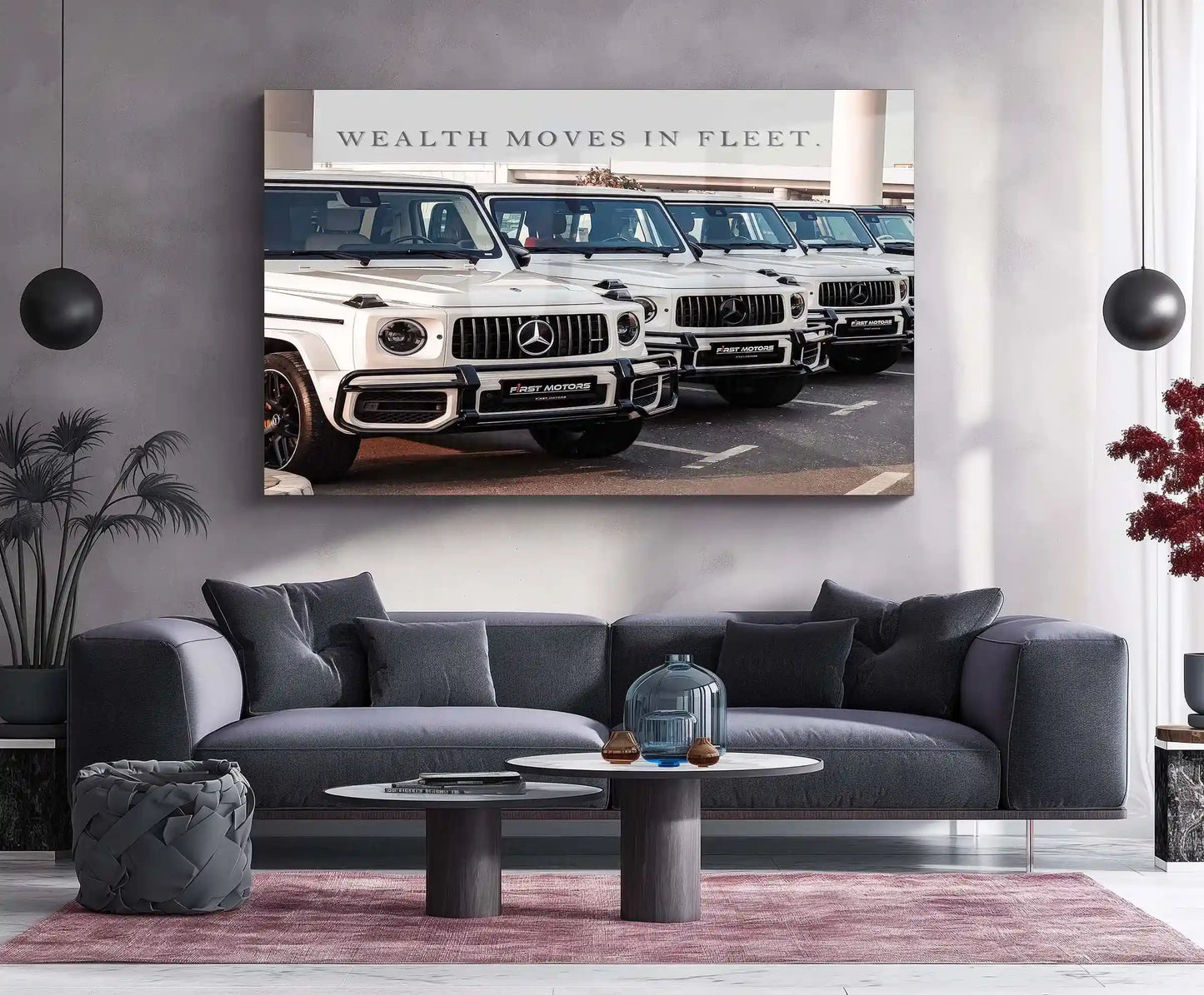 Car Metal Poster | Fleet of Mercedes G-Wagon Metal Poster – Luxury SUV Wall Art - TURTLEWINGS