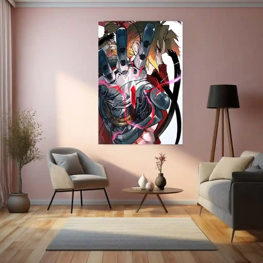 Anime Metal Poster | Fullmetal Alchemist – Alphonse Elric Metal Poster | Anime Armor Wall Frame 07 - TURTLEWINGS