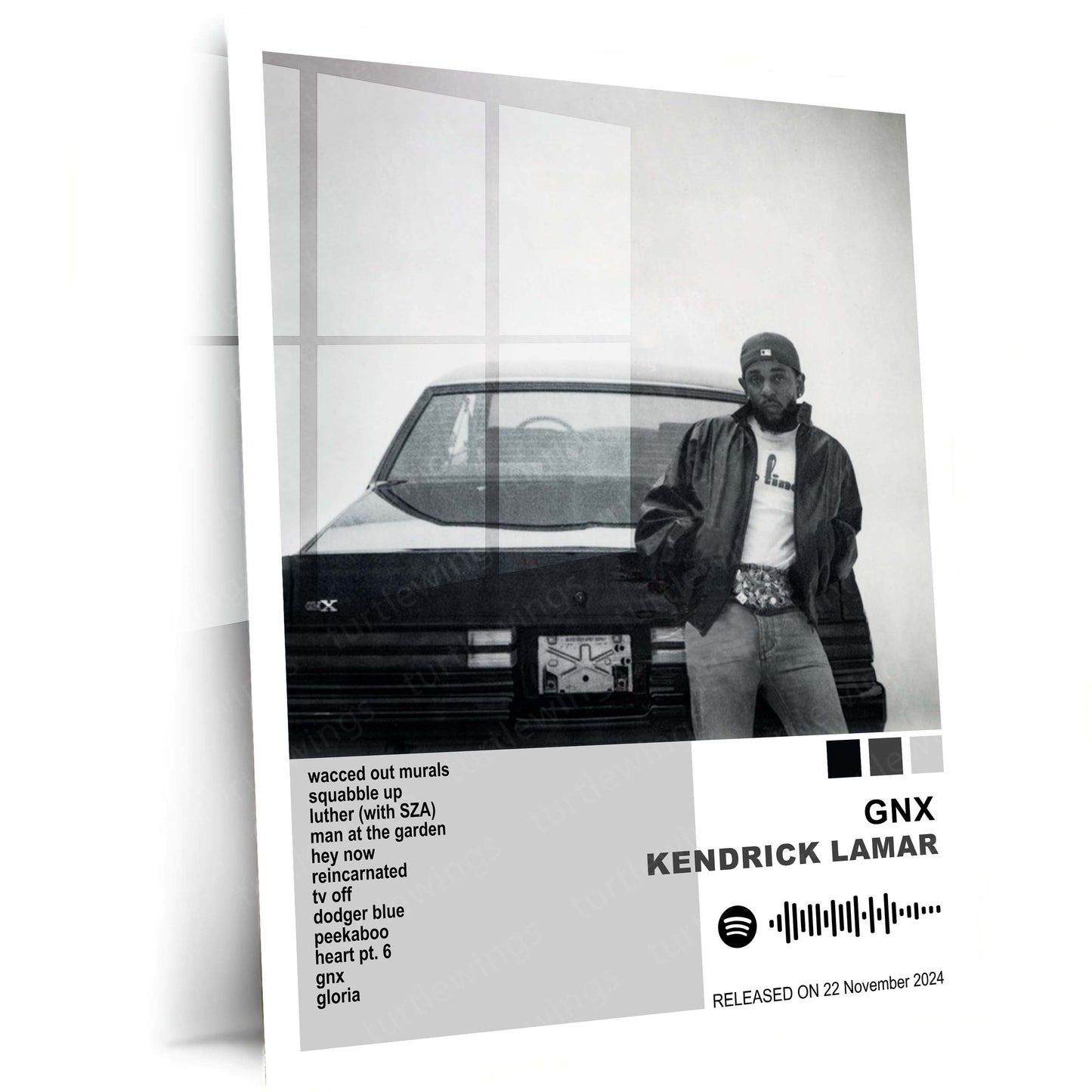 Kendrick Lamar – Complete Album Collection | Set of 11 | Set of 8 | Set of 4 | Premium Metal Poster Set