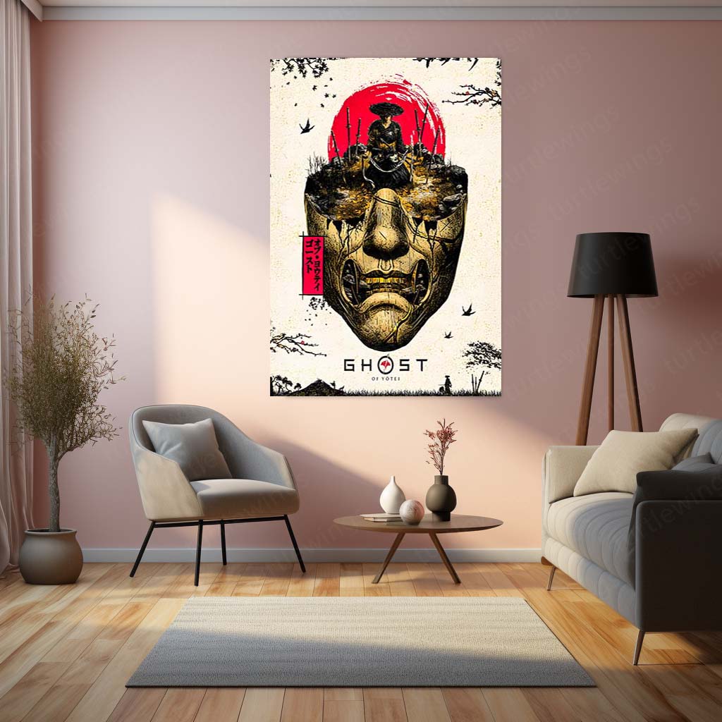 Ghost of Yotei – The Samurai’s Last Stand | Japanese Noir Metal Frame Poster