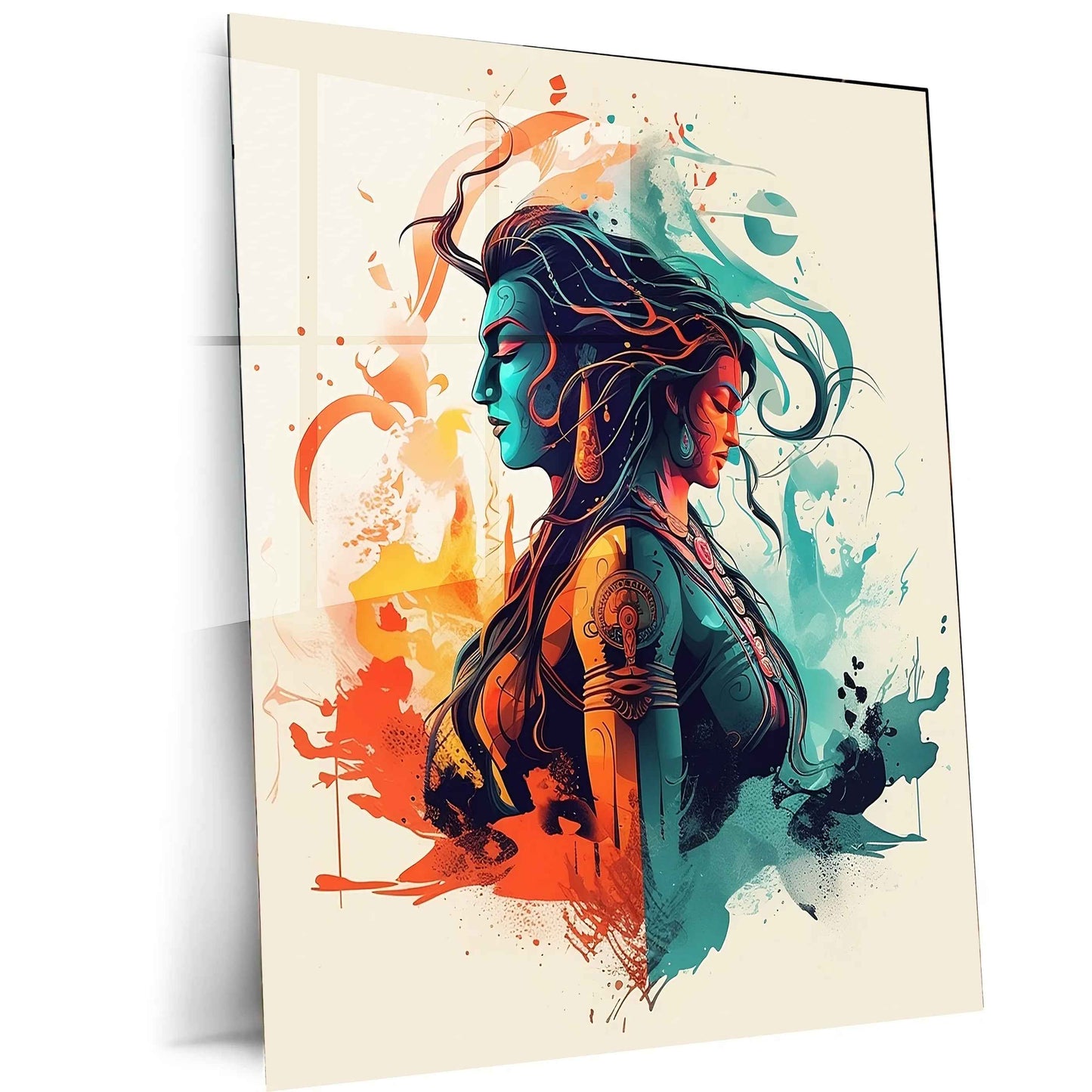 Shankar Parvati Metal Poster - TURTLEWINGS