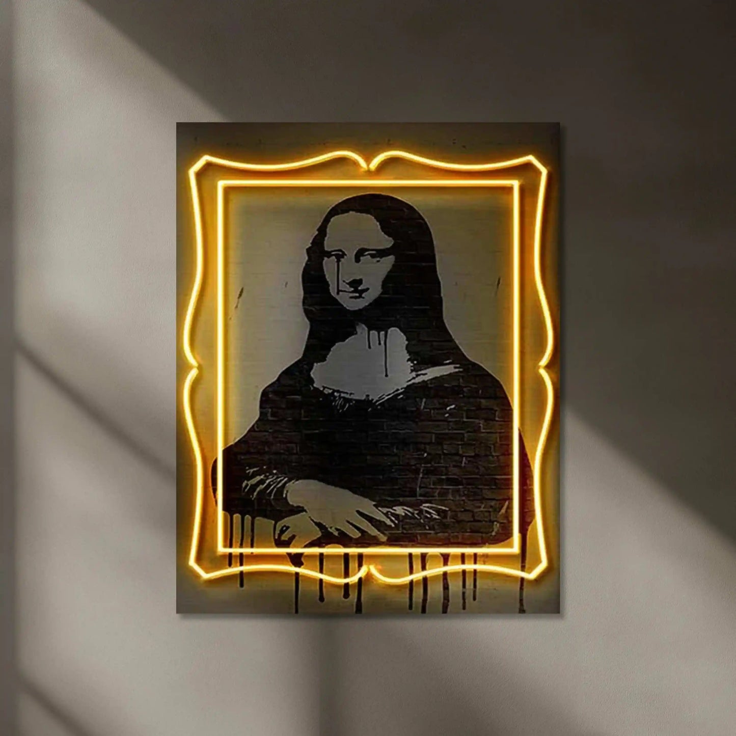 Various Takes on Mona Lisa Neon LED Metal Frame â Iconic Art with a Modern Twist - TURTLEWINGS