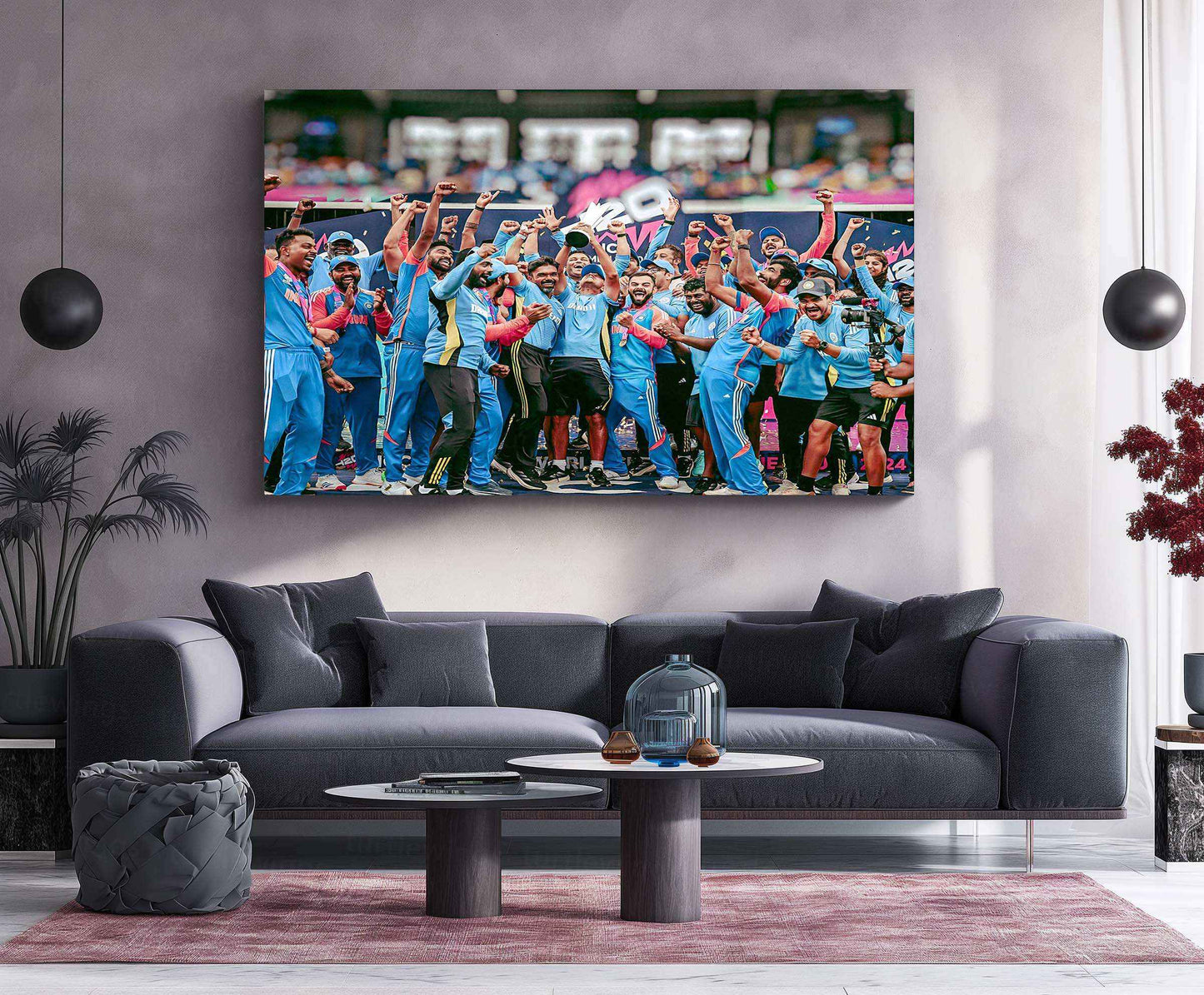 Indian Cricket Team Metal Poster – Pride of the Nation Wall Art 2 - TURTLEWINGS