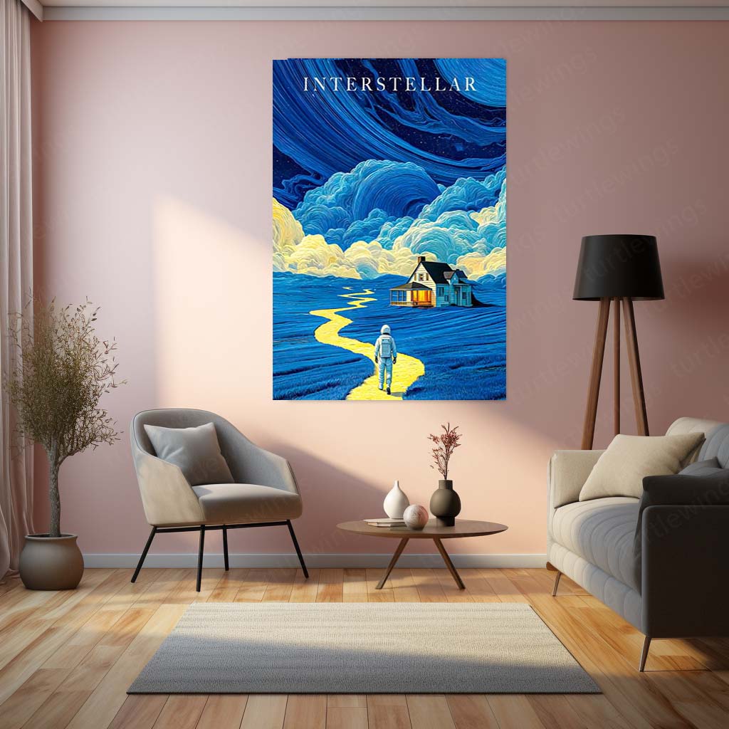 Movies & Series Metal Poster | Interstellar – Journey Beyond Time | Cinematic Sci-Fi Metal Frame Poster