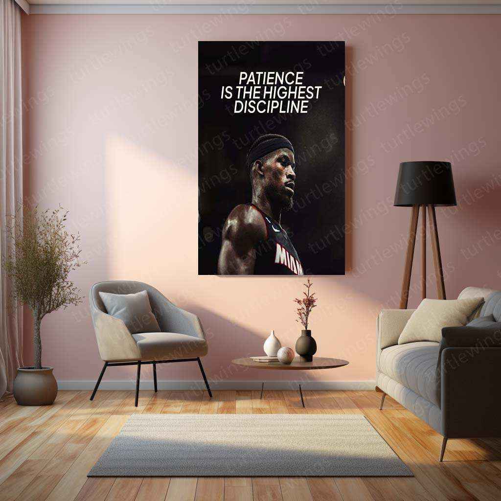 Jimmy Butler Quote Metal Poster – Motivational Basketball Wall Art | Hustle & Grind Decor - TURTLEWINGS