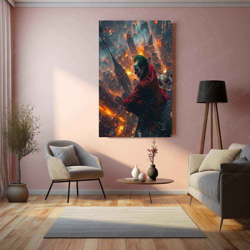 Joker Metal Poster – DC Comics Villain Wall Art - TURTLEWINGS