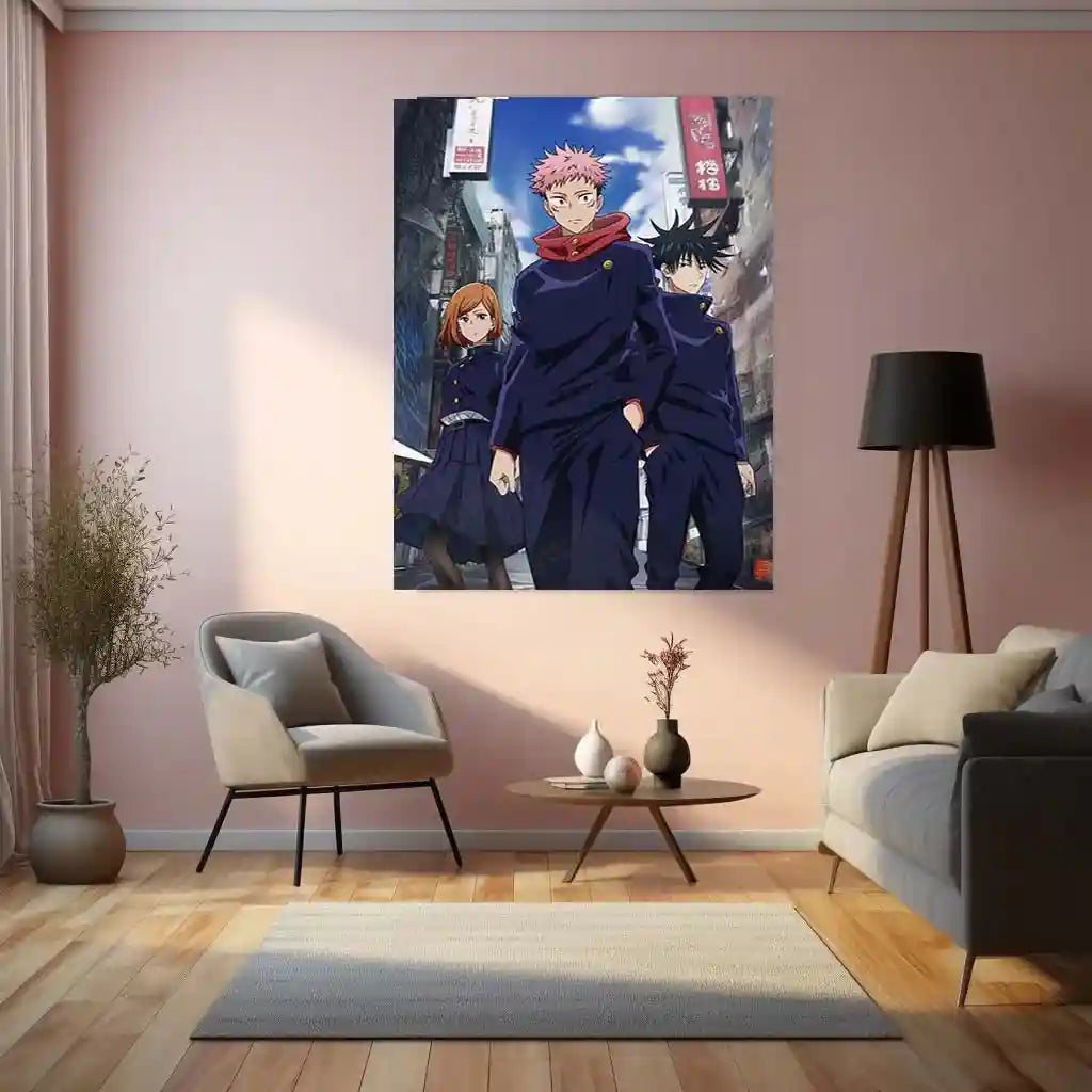 Anime Metal Poster | Jujutsu Kaisen Metal Poster – Cursed Energy Awakened - TURTLEWINGS