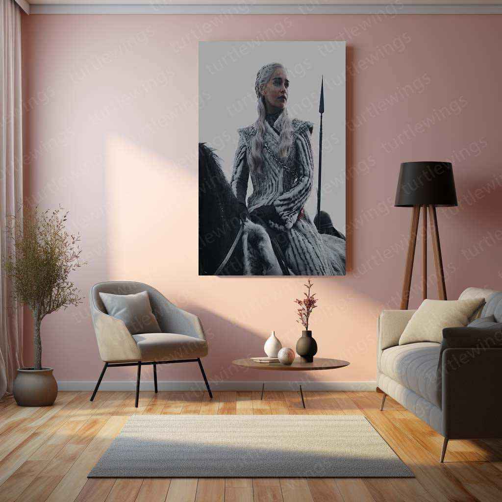 Khaleesi Metal Poster – Daenerys Targaryen Game of Thrones Wall Art - TURTLEWINGS