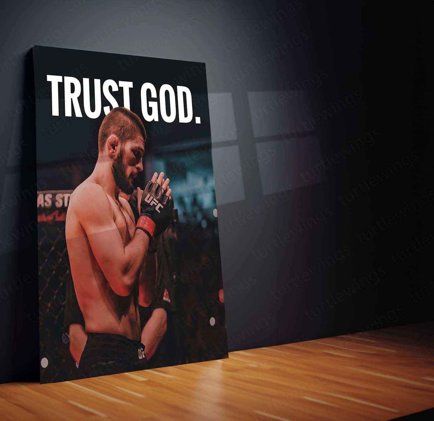 Khabib Nurmagomedov Metal Poster – UFC MMA Champion Wall Art - TURTLEWINGS