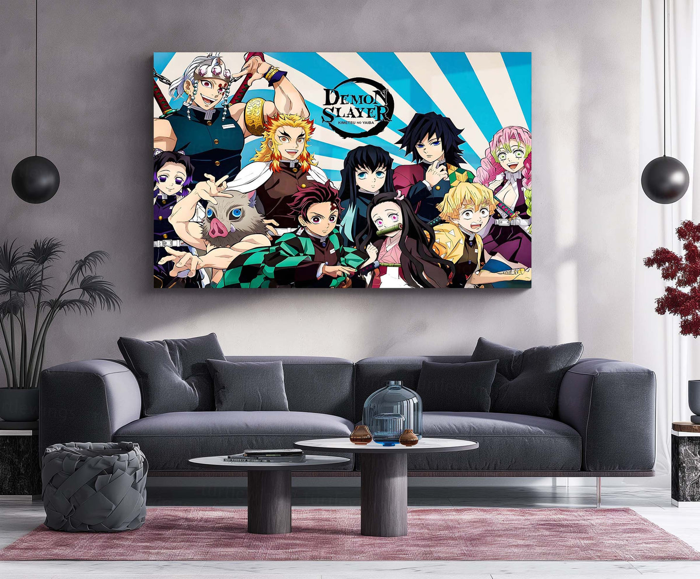 Anime Metal Poster | Kimetsu No Yaiba – The Hashira Squad Metal Frame